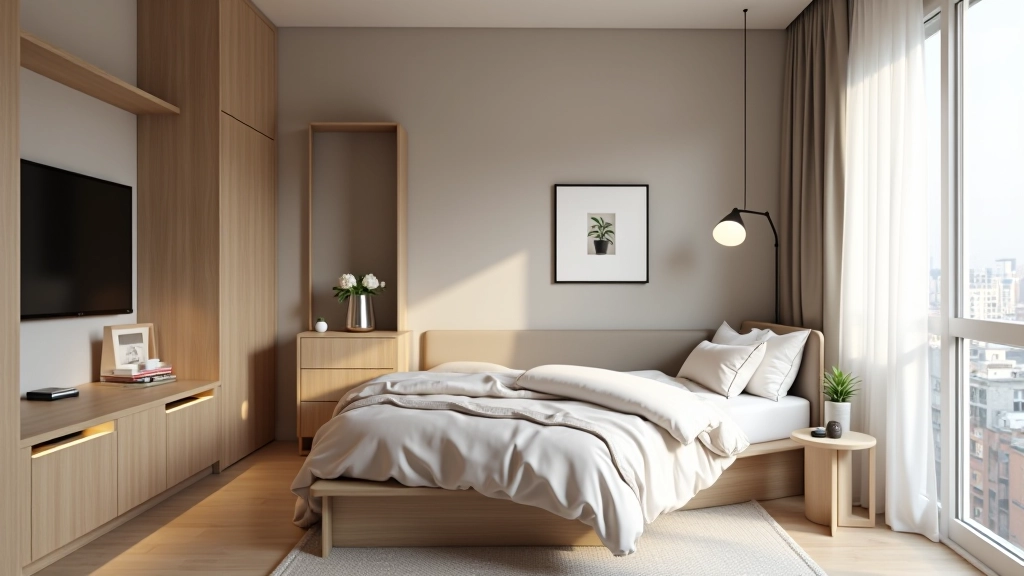 شقة صغيرة مع تصميم ذكي